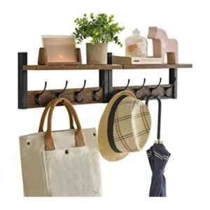 YMYNY Coat Rack Shelf Wall Mounted Coat Hooks Set of 2_1