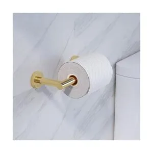 POKIM Soporte de papel higiénico dorado Mango flexible_4