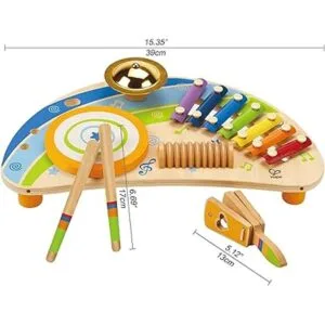 Hape Mighty Mini Banda de madera instrumento de percusión_4