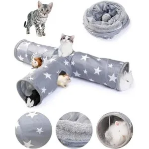 JanYoo Bunny Tunnel Rabbit Hideout Bunny Toys for Rabbits_1