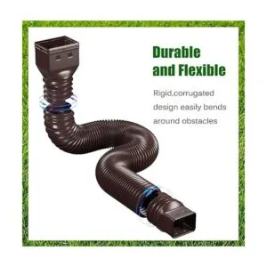 YOTODY Paquete de 2 extensiones de canalón de lluvia_5