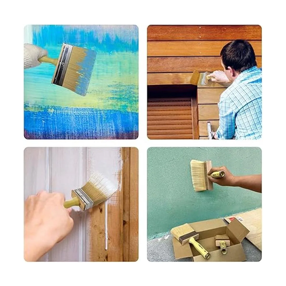 Magimate Juego de 3 pinceles de pintura de bloque de tinte_6