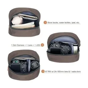Bolsa de cámara pequeña DSLR Mochila para fotógrafo_2