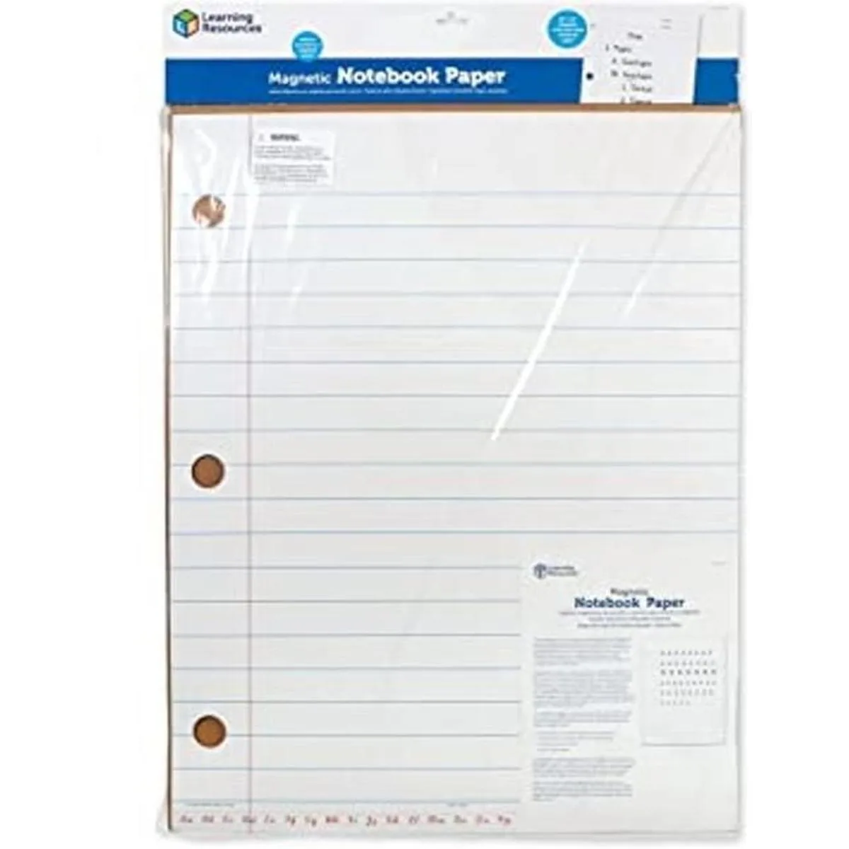 Learning Resources Papel de cuaderno magnético de tamaño_1
