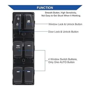 Obaee Master Power Window Switch Botón de control_2
