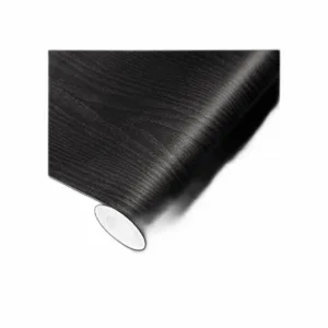 Papel tapiz de madera negra de 24 x 118 pulgadas papel de_1