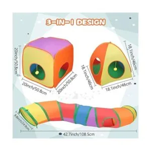 BWOGUE Túneles y tubos de conejo tubo plegable de_2