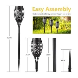 Luces solares de llama Luces solares para exteriores con_5