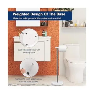 NearMoon Soporte para papel higiénico de baño moderno_4