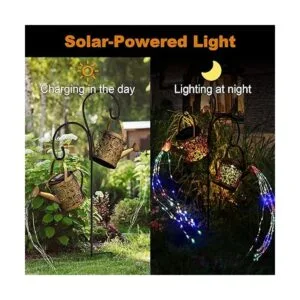 MEREAR Luces solares para regadera al aire libre con 8_4
