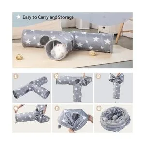 JanYoo Bunny Tunnel Rabbit Hideout Bunny Toys for Rabbits_6