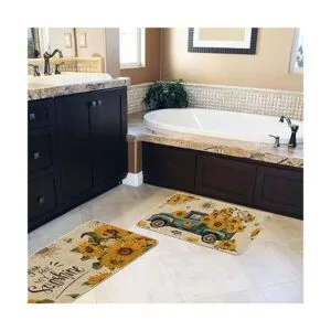 Hexagram Juego de 2 alfombras y tapetes de cocina con_4