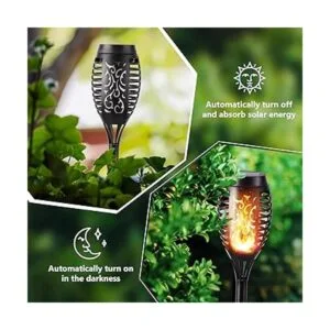 Luces solares de llama Luces solares para exteriores con_3