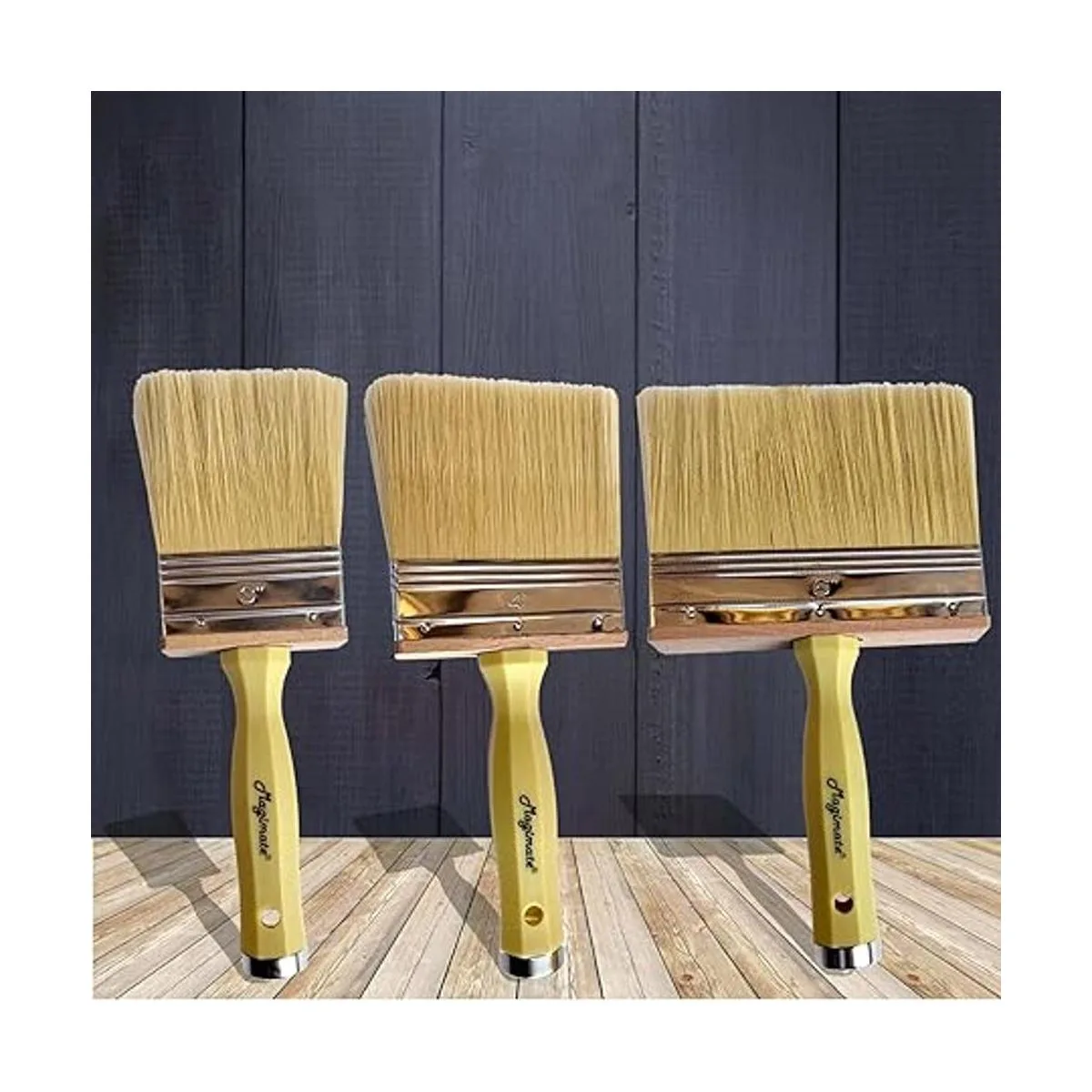 Magimate Juego de 3 pinceles de pintura de bloque de tinte_4