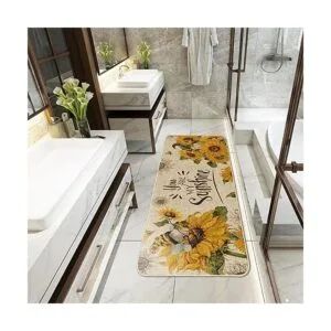 Hexagram Juego de 2 alfombras y tapetes de cocina con_5