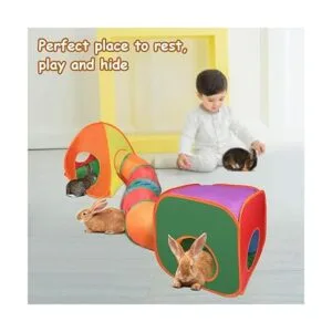 BWOGUE Túneles y tubos de conejo tubo plegable de_6