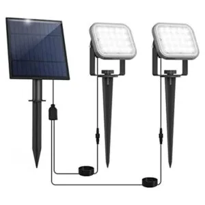 CREPOW Luces solares para exteriores 20 focos LED solares_1
