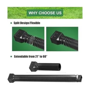 YOTODY Paquete de 2 extensiones de canalón de lluvia_4
