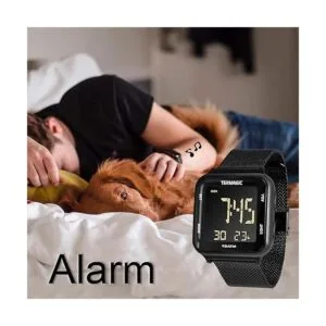 Reloj digital sumergible impermeable de 10 ATM con correa_5