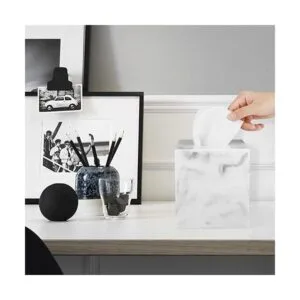 Luxspire Soporte para caja de papel de resina funda_3