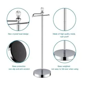 ROLABAM Soporte de papel higiénico pesado con función de_3