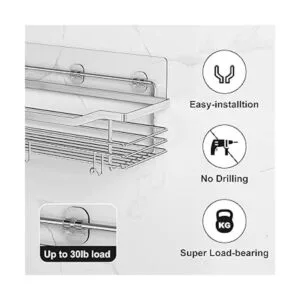 Orimade Organizador de ducha de acero inoxidable con 5_5