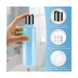 24 botellas vacías de plástico transparente de 6.8 onzas_2