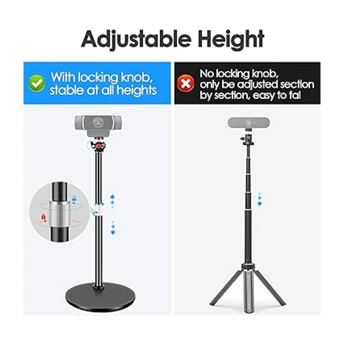 Nycetek Soporte de trípode de cámara web para escritorio_2