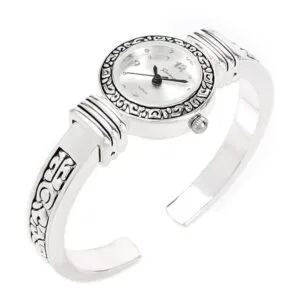 STC Reloj de pulsera de estilo occidental plateado para_2