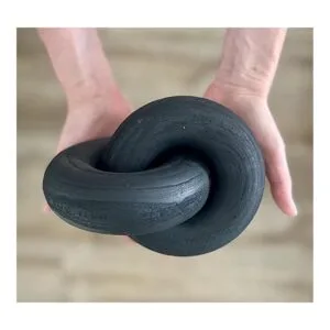 Rool Decoración negra para sala de estar nudo de madera_4