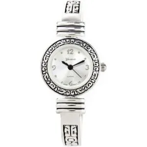 STC Reloj de pulsera de estilo occidental plateado para_5