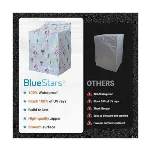 BlueStars Cubierta para lavadorasecadora para máquinas de_4