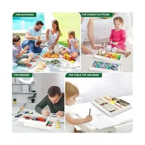 Lixple Organizador de cajones de cocina bandeja apilable_3