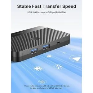 JSAUX Interruptor USB 3.0 selector de interruptor USB 2_4