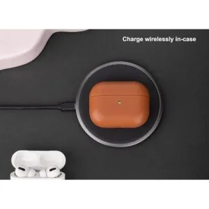 Lopie Funda de cuero compatible con AirPods Pro de 2_5