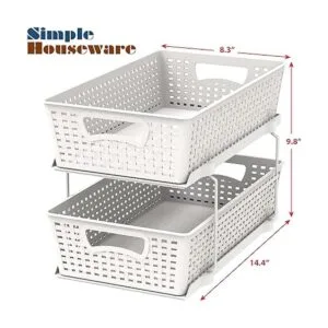 SimpleHouseware Bandeja organizadora de baño de 2_7