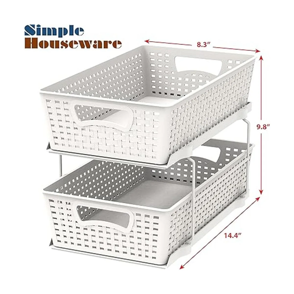 SimpleHouseware Bandeja organizadora de baño de 2_7