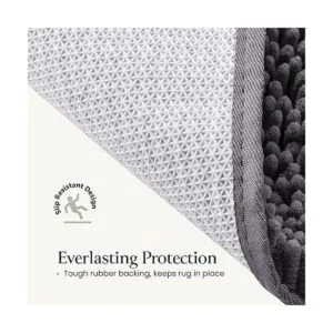 Juego de 2 alfombras de baño Tapetes de ducha de_4