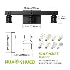 Lámparas de tocador de baño de granja con 3 luces_4