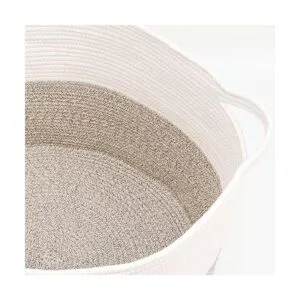 Casaphoria Canasta tejida con hilo de cuerda de algodón_3