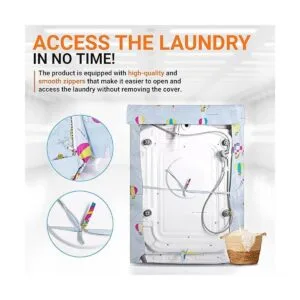 BlueStars Cubierta para lavadorasecadora para máquinas de_5