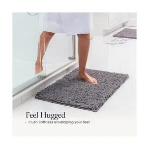 Juego de 2 alfombras de baño Tapetes de ducha de_2