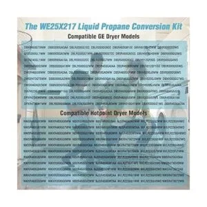 GE WE25X217 Kit de conversión de propano líquido original_4