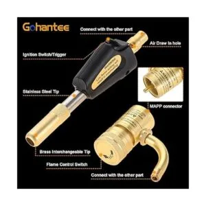 gohantee Propane MAPP Puntas de antorcha turbo de gas con_2
