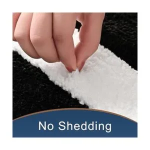 Alfombras de baño en blanco y negro tapete de baño_5