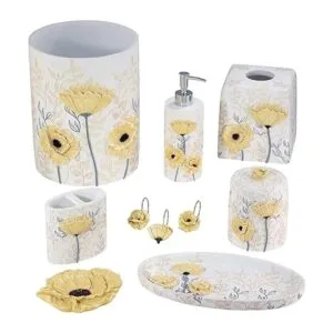 Avanti Linens Colección Marielle tarro de algodón amarillo_6