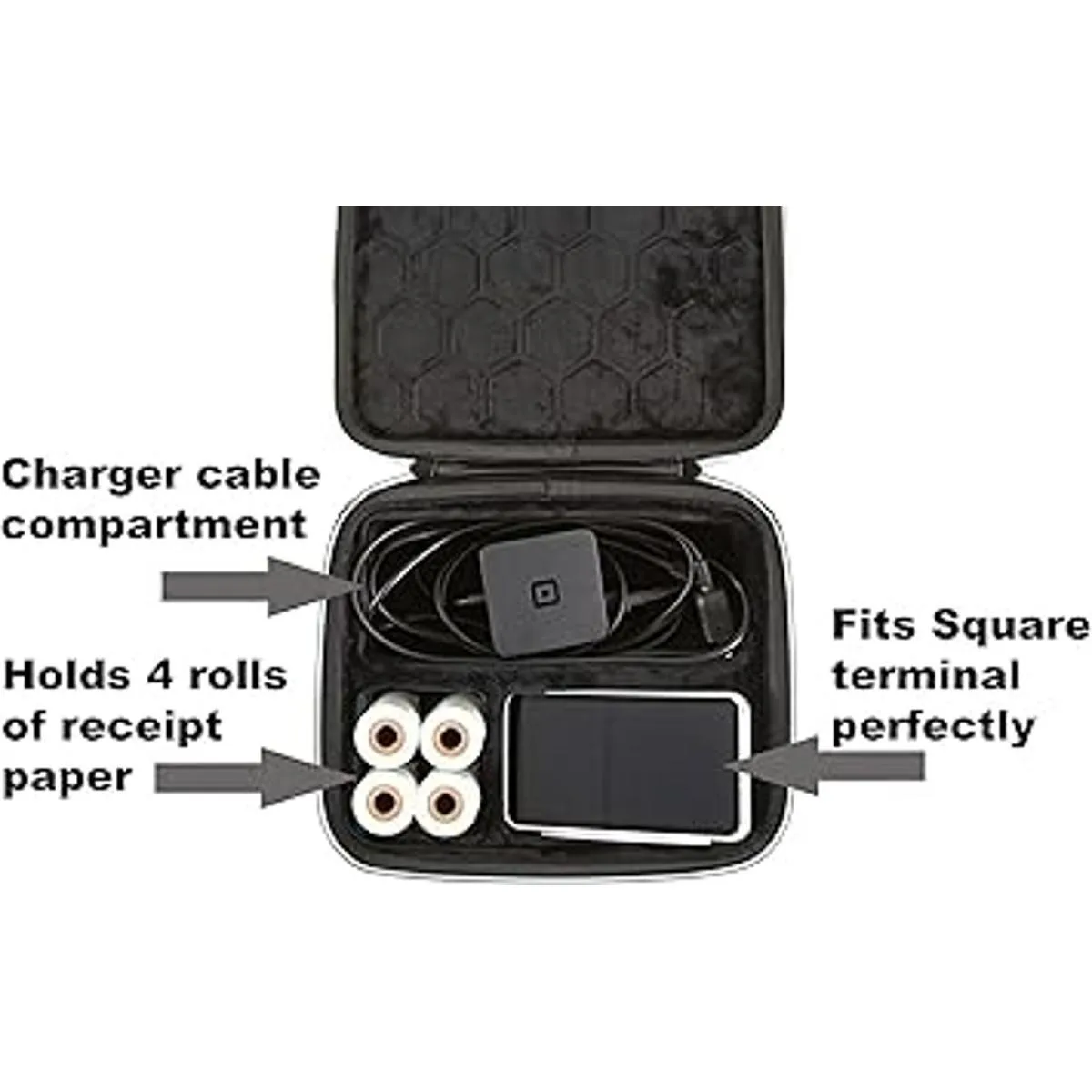 2TUFF Estuche cuadrado para lector Se adapta a cargador_3