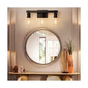 Lámparas de tocador de baño de granja con 3 luces_2