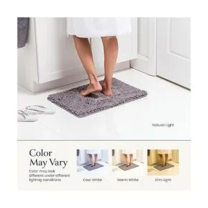 Juego de 2 alfombras de baño Tapetes de ducha de_5