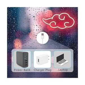 Letrero de neón de nube de anime para decoración de pared_4